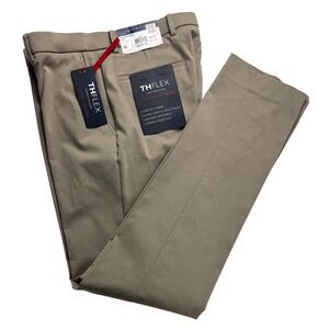 Tommy Hilfiger TH Flex Tate Mens Tan Stretch Pants 32x32
